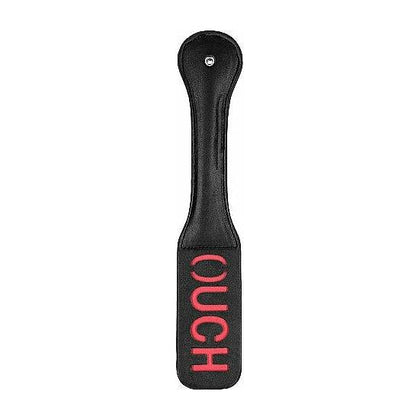 Shots Toys Ouch! Paddle Ouch Black - Firm and Flexible Faux Leather BDSM Spanking Toy for Unforgettable Sensations - Adult Naughty Store