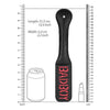 Shots Toys Ouch! Bad Boy Black Reversible Leather Paddle - Model 2023 - For Him or Her - Intense Impact Play - BDSM Bondage Fetish Kink Sex Toy