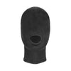 Shots Toys Velvet & Velcro Mask with Mouth Opening Black - Sensual Fetish Hood for All Genders, Enhancing Pleasure in Style
