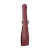 Shots Toys Ouch Halo Belt Flogger Burgundy - Exquisite Leather BDSM Flogger for Intense Sensations and Power Play - Adult Naughty Store