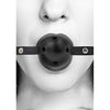 Shots Toys Ouch! Breathable Ball Gag Black - Model 2023 - Unisex Bondage Fetish Sex Toy for Enhanced Pleasure - Adult Naughty Store