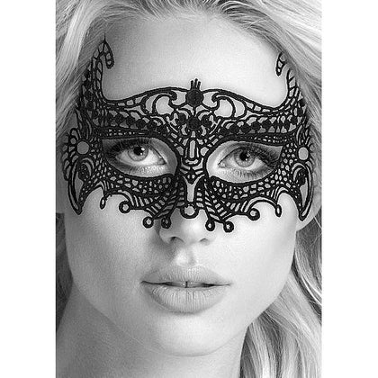 Shots Toys Lace Eye Mask Empress - Seductive Black Lace Lingerie Mask for Women - Intricate Venetian Design - One Size Fits Most - Adult Naughty Store