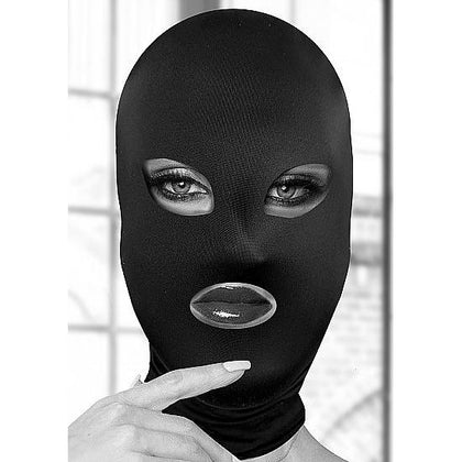 Shots Toys Subversion Open Mouth and Eye Stretchable Hood - Model S2022 - Unisex - Sensual Pleasure Accessory - Black
