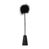 Shots Toys Crop With Feather Tickler - Intimate Pleasure Whip, Model X2022, Unisex, Sensual Stimulation, Black - Adult Naughty Store