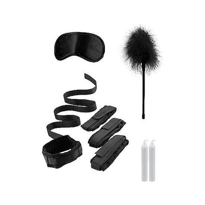 Black and White Collection Ouch! - Shots Toys Bed Bindings Restraint Kit: Ultimate Pleasure for Couples - Adult Naughty Store