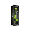 Shots Toys Glow Comfort Beginner Pump - Model GCD-2022 - Glow in the Dark - Penis Pump for Men - Enhances Pleasure - Fluorescent Green