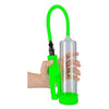 Shots Toys Glow Comfort Beginner Pump - Model GCD-2022 - Glow in the Dark - Penis Pump for Men - Enhances Pleasure - Fluorescent Green