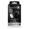 Shots Toys Ouch! Round Gem Butt Plug Small Gunmetal Diamond - Model 2023 - Unisex Anal Pleasure Toy - Adult Naughty Store