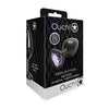 Shots Toys Ouch! Heart Gem Butt Plug Medium Gunmetal Amethyst - Sensational Pleasure for All Genders in a Stunning Jewel-Toned Design - Adult Naughty Store