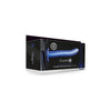 Shots Toys Ouch! Textured Curved Hollow Strap-On 8in Metallic Blue - Ultimate Pleasure for Couples - Adult Naughty Store