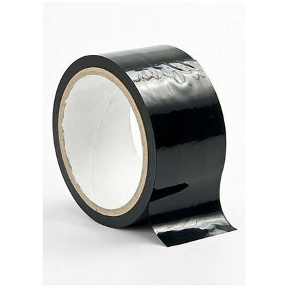 Ouch Bondage Tape Black - Sensual Self-Adhesive BDSM Restraint for All Genders, 20m Length - Model BT-001