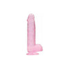 Shots Toys Realrock Crystal Clear Real Cock 6in Realistic Dildo with Balls - Pink: The Ultimate Pleasure Experience - Adult Naughty Store