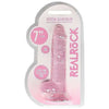 Shots Toys Realrock Crystal Clear Real Cock 7in Realistic Dildo with Balls - Pink: Ultimate Pleasure for Intimate Moments - Adult Naughty Store