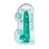 Realrock 8in Realistic Dildo with Balls Turquoise - The Ultimate Pleasure Experience for All Genders! - Adult Naughty Store