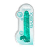 Realrock 9in Realistic Dildo with Balls - Model RR-9TQG - Male Pleasure Toy - Turquoise Green