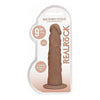 Realrock 9in Dong Tan Medium Skin Tone - Lifelike Dildo for Sensual Pleasure - Shots Toys - Adult Naughty Store