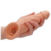 Realrock Penis Sleeve 9in Flesh - The Ultimate Pleasure Enhancer for Men, Shots Toys Realrock RS-9, Light Skin Tone - Adult Naughty Store