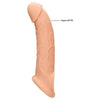 Realrock Penis Sleeve 9in Flesh - The Ultimate Pleasure Enhancer for Men, Shots Toys Realrock RS-9, Light Skin Tone - Adult Naughty Store