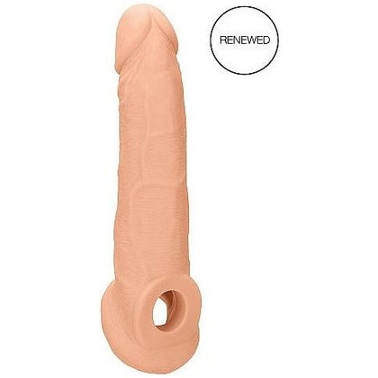 Realrock Penis Sleeve 9in Flesh - The Ultimate Pleasure Enhancer for Men, Shots Toys Realrock RS-9, Light Skin Tone - Adult Naughty Store