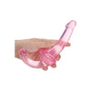 Realrock Strapless Strap On 6-Inch Pink Crystal Clear Dildo for Women's Anal and Vaginal Pleasure - Model 2023 - Adult Naughty Store