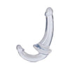 Realrock Strapless Strap On 6in Transparent Clear - The Ultimate Crystal Clear Pleasure for Couples - Adult Naughty Store