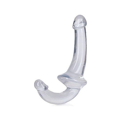 Realrock Strapless Strap On 6in Transparent Clear - The Ultimate Crystal Clear Pleasure for Couples - Adult Naughty Store