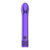 Royal Gems Jewel Purple ABS Bullet Rechargeable - Elegant Crown Jewel Vibrator for Intimate Pleasures - Adult Naughty Store