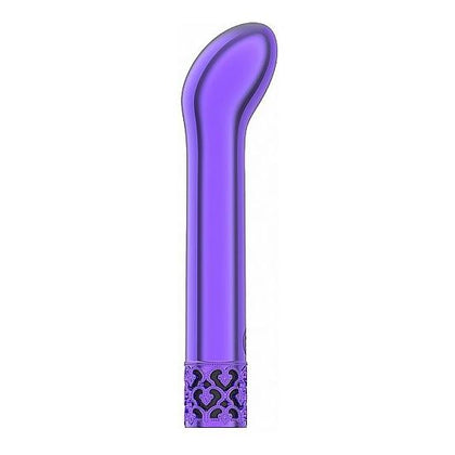 Royal Gems Jewel Purple ABS Bullet Rechargeable - Elegant Crown Jewel Vibrator for Intimate Pleasures - Adult Naughty Store