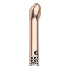 Royal Gems Jewel Rose Gold ABS Plastic Rechargeable Bullet Vibrator - Model RG-001 - For All Genders - Versatile Pleasure - Elegant Rose Gold - Adult Naughty Store