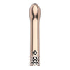 Royal Gems Jewel Rose Gold ABS Plastic Rechargeable Bullet Vibrator - Model RG-001 - For All Genders - Versatile Pleasure - Elegant Rose Gold - Adult Naughty Store