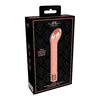 Royal Gems Jewel Rose Gold ABS Plastic Rechargeable Bullet Vibrator - Model RG-001 - For All Genders - Versatile Pleasure - Elegant Rose Gold - Adult Naughty Store