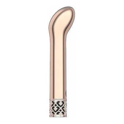 Royal Gems Jewel Rose Gold ABS Plastic Rechargeable Bullet Vibrator - Model RG-001 - For All Genders - Versatile Pleasure - Elegant Rose Gold - Adult Naughty Store