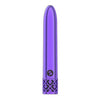 Royal Gems Shiny Purple ABS Plastic Bullet Vibrator Rechargeable - Adult Naughty Store