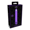 Royal Gems Shiny Purple ABS Plastic Bullet Vibrator Rechargeable - Adult Naughty Store