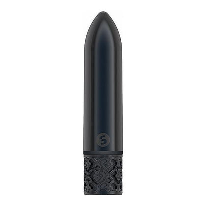 Royal Gems Glamor Powerful Bullet Rechargeable Gunmetal Vibrator - Model RG-1001 - Unisex - Intense Pleasure - Sleek Metallic Grey - Adult Naughty Store