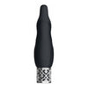 Royal Gems Sparkle Black Rechargeable Silicone Bullet Vibrator - Model RG-001 - Unisex Pleasure - Intense Clitoral Stimulation - Elegant Black - Adult Naughty Store