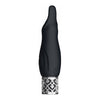 Royal Gems Sparkle Black Rechargeable Silicone Bullet Vibrator - Model RG-001 - Unisex Pleasure - Intense Clitoral Stimulation - Elegant Black - Adult Naughty Store