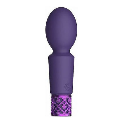 Royal Gems Brilliant Purple Rechargeable Silicone Bullet Vibrator - Model RG-001 - For Intense Clitoral Stimulation - Women's Pleasure - Elegant Purple