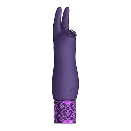 Royal Gems Elegance Purple Rechargeable Silicone Bullet Vibrator - Model EG-1001 - For Her - Clitoral Stimulation - Elegant Plum Shade - Adult Naughty Store