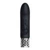 Royal Gems RG-DBRV01 Dazzling Black Rechargeable Silicone Bullet Vibrator - Women's Clitoral Stimulation - Elegant Black - Adult Naughty Store