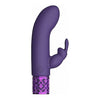 Shots Toys Royal Gems Dazzling Purple Rechargeable Silicone Bullet Vibrator - Model RG-DBV01 - For Women - Clitoral Stimulation - Elegant and Powerful - Adult Naughty Store