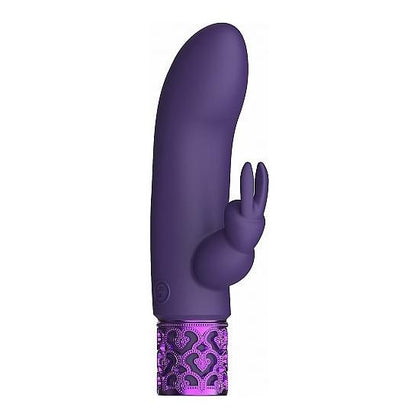 Shots Toys Royal Gems Dazzling Purple Rechargeable Silicone Bullet Vibrator - Model RG-DBV01 - For Women - Clitoral Stimulation - Elegant and Powerful - Adult Naughty Store