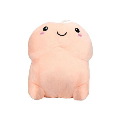 Shots Toys S-Line Short Penis Plushie 8in Flesh Light Skin Tone - Fun and Comfortable Adult Novelty Toy for All Genders and Pleasure Areas - Adult Naughty Store