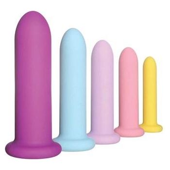 Sinclair Select Deluxe Silicone Dilator Set - Gradual Vaginal and Anal Muscle Training - Model DS-500 - Female Pleasure - Assorted Colors