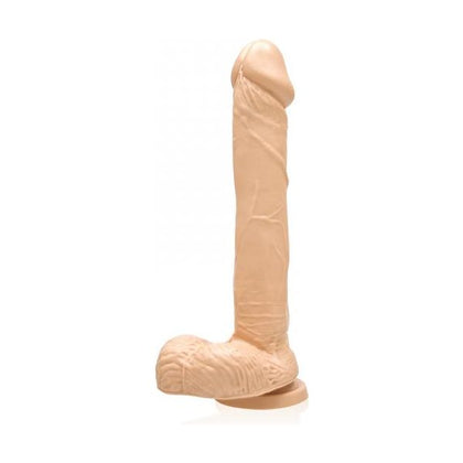 Si Novelties 9-Inch Beige Realistic Suction Cup Dildo with Balls - Ultimate Pleasure for All Genders - Adult Naughty Store