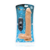 Si Novelties 9-Inch Vanilla Beige Vibrating Cock with Balls and Suction Cup Base - Model SN-9001 - For Enhanced Pleasure and Intense Stimulation - Adult Naughty Store