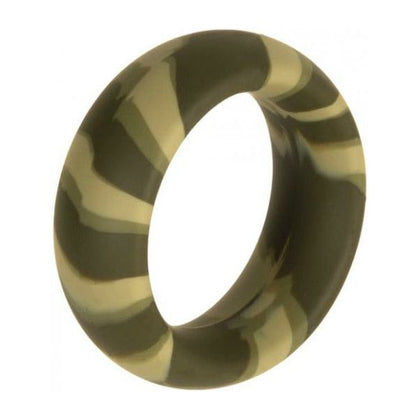 Major Dick Commando 1.5-Inch Wide Silicone Cock Ring - Camouflage, Body-Safe, Latex-Free Toy for Enhanced Pleasure - Adult Naughty Store