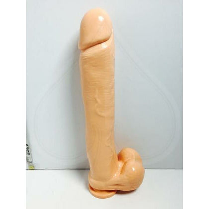 Si Novelties Exxxtreme Dong 14 Inches Suction Cup Beige - Ultimate Pleasure for Him and Her