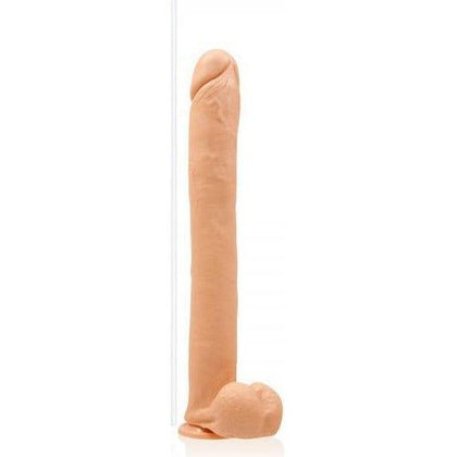 Si Novelties Exxxtreme Dong 16 inches Flesh Suction Cup Realistic Dildo - Model S16B - For All Genders - Ultimate Pleasure Experience in Beige
