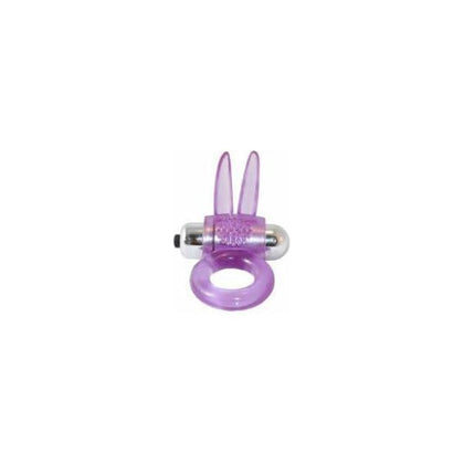 Si Novelties Ribbidy Rabbit Vibrating Cock Ring Purple - 10 Function Waterproof Pleasure Enhancer - Adult Naughty Store